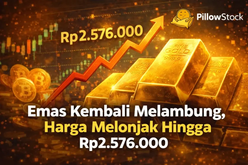 harga emas melonjak