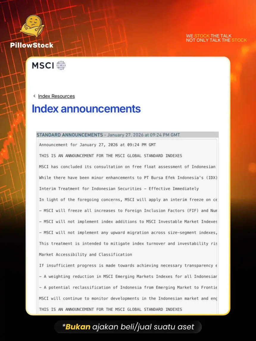 Dampak announcement MSCI