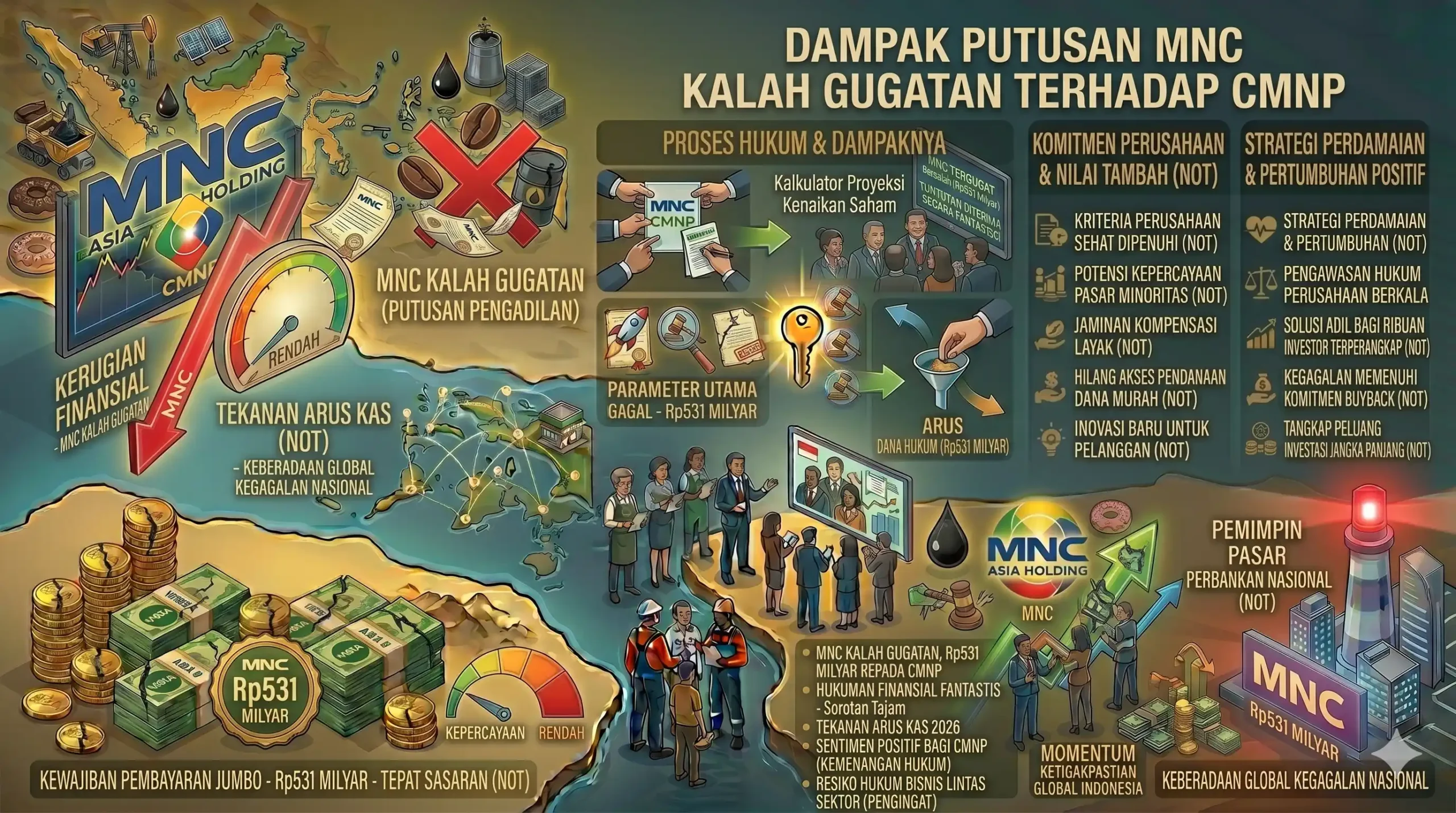 Dampak Putusan MNC Kalah Gugatan Terhadap CMNP - PillowStock