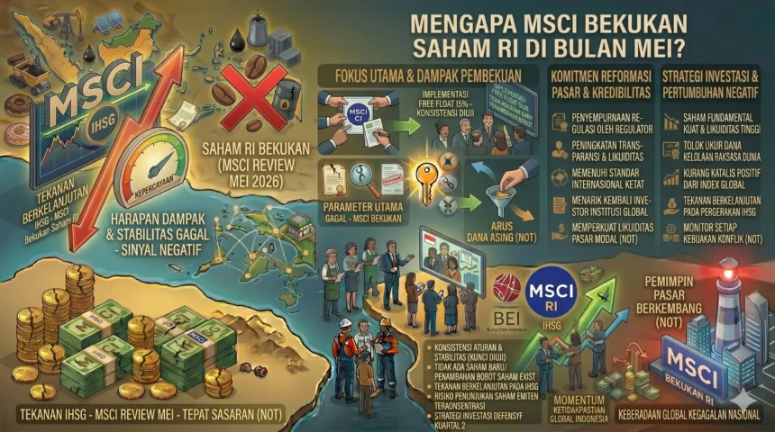 MSCI Bekukan Saham RI